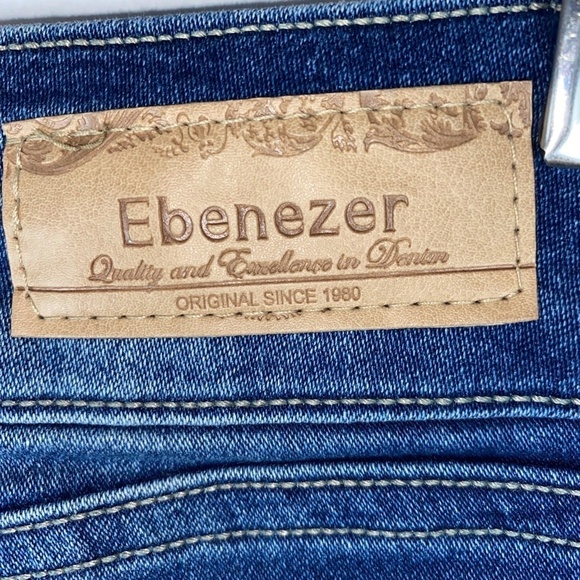 NWOT Ebenezer Denim Premium Cuffed MidRise Blue Juniors Jeans size 13 NEW - Picture 5 of 5